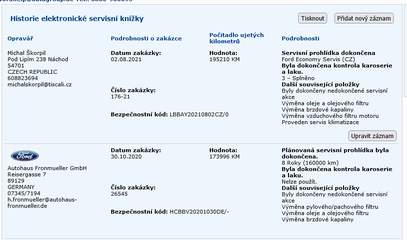 Elektronická servisní knížka